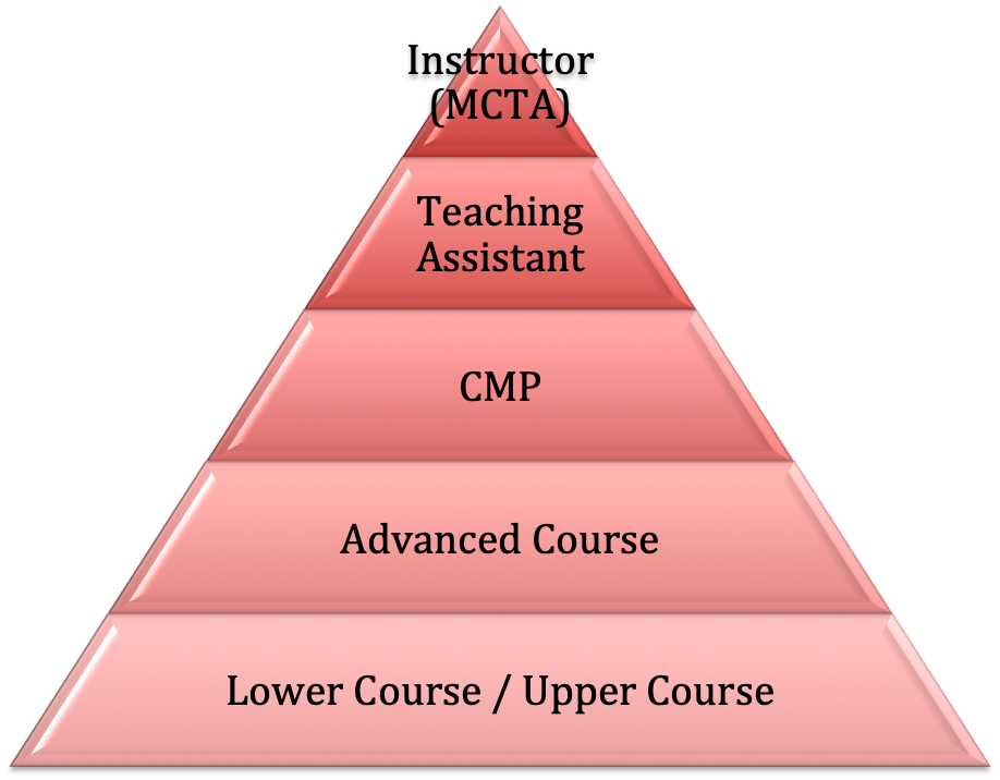Pyramid progression from student to Mulligan Concept Instructor